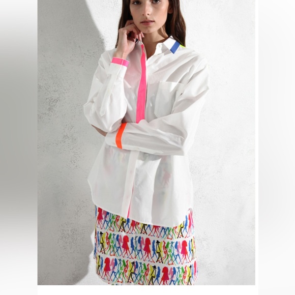 SOLD! Weekend MaxMara “Flutterflies” Collection Mini Cotton Skirt.Size: IT42 US6 - Picture 4 of 16